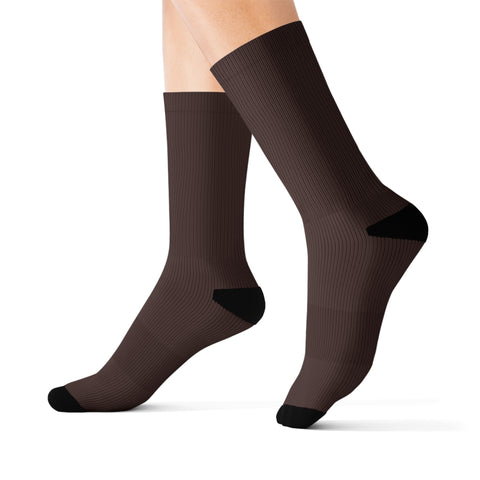 Brown Unisex Adult Socks