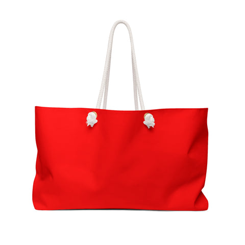 Weekender Tote Bag in Red