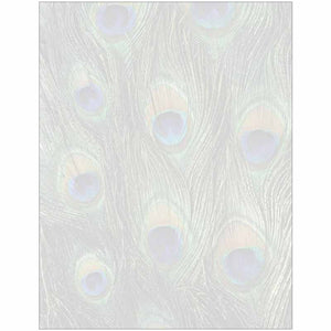 Full Peacock Print Stationery Letter Paper